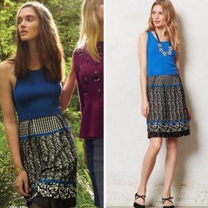 Anthropologie Girls From Savoy Cobalt Blue Sweater Dress